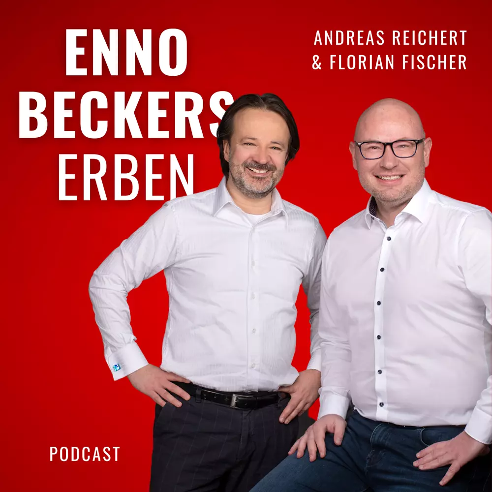 Cover des Podcasts Enno Beckers Erben mit Florian Fischer und Andreas Reichert